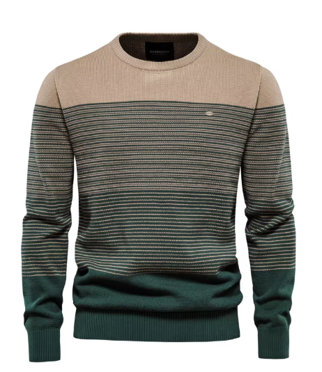 Beige & Vert foncé / M (55-65KG)